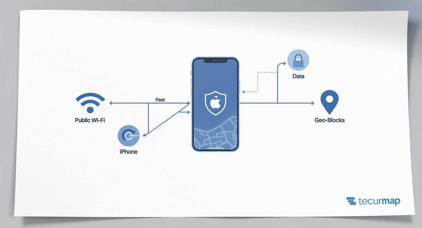 Infographic about best vpn for iphone