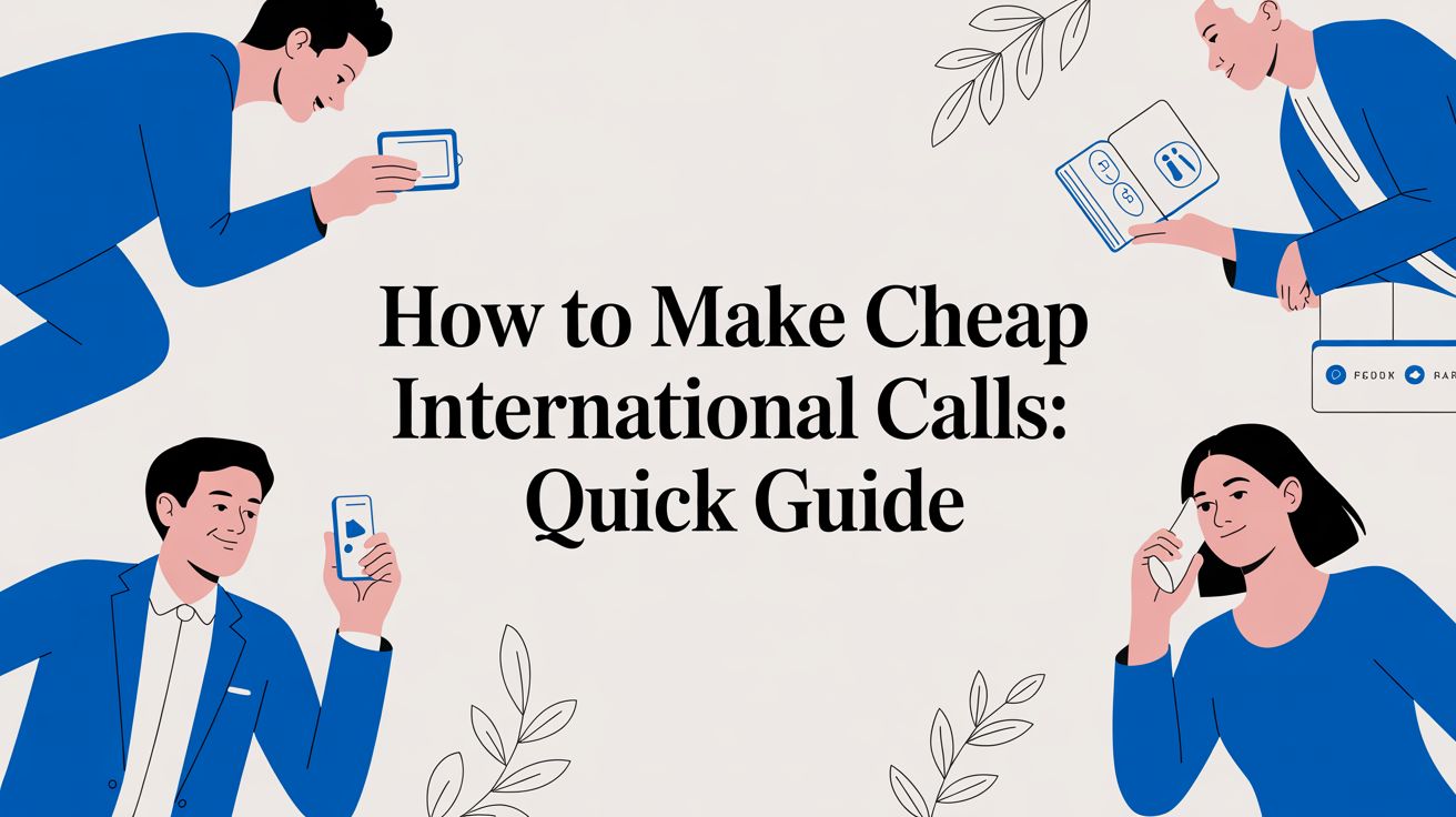 Günstig international telefonieren: Kurzanleitung