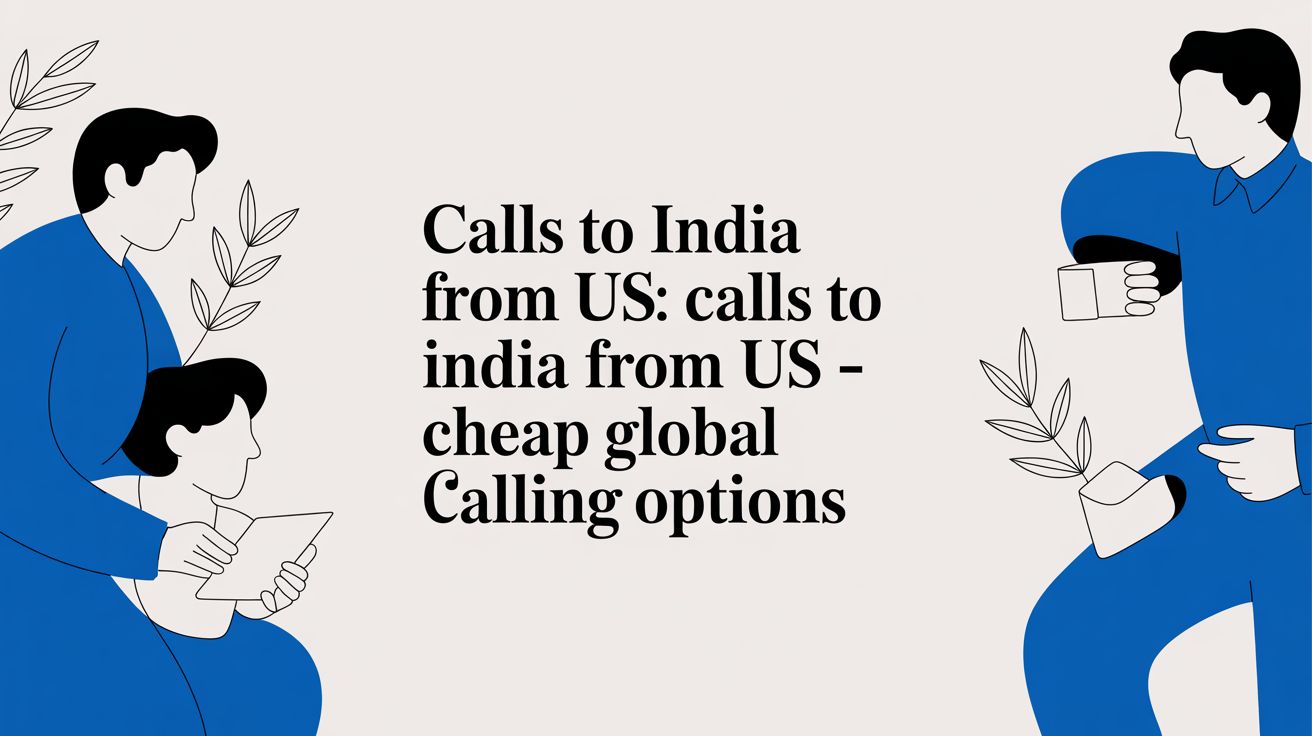 米国からインドへの通話：安価な国際通話オプション