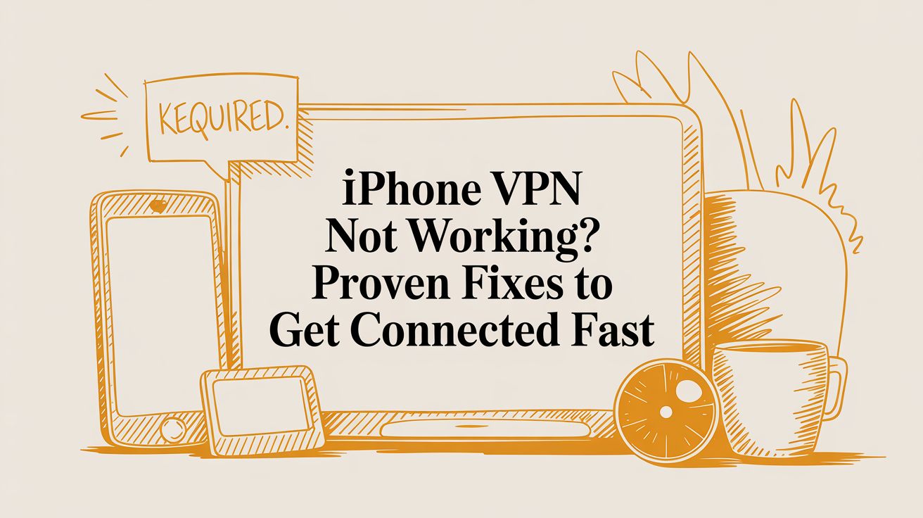iPhone VPN Not Working? Proven Fixes to Get Connected Fast