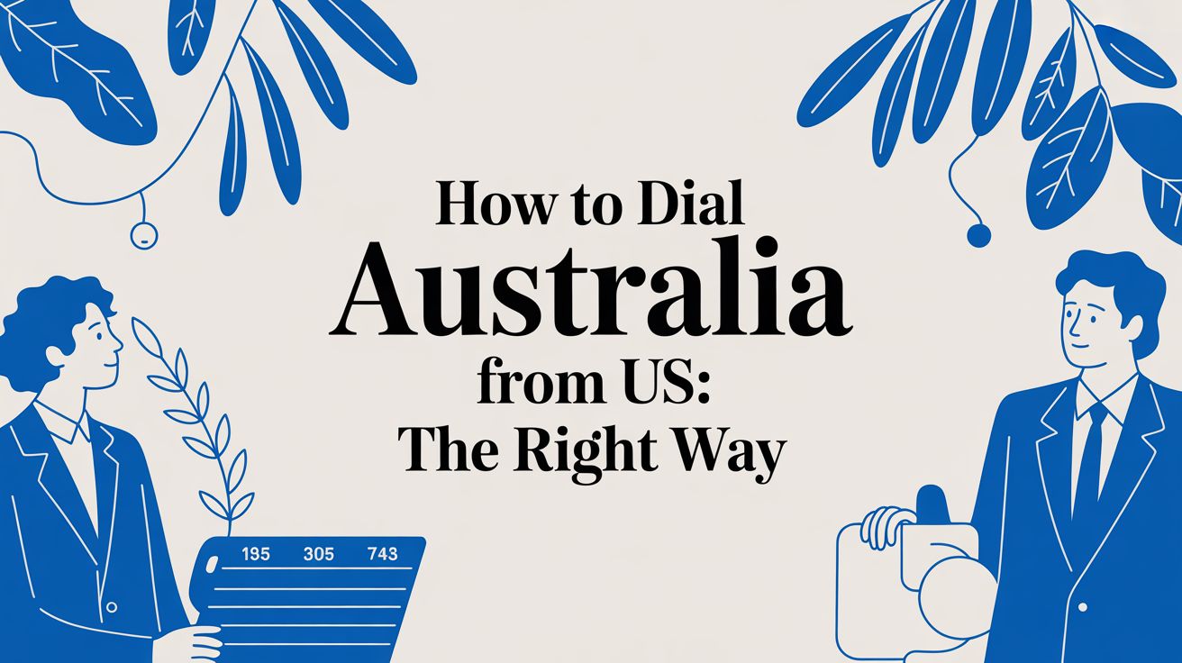 كيفية الاتصال بأستراليا من الولايات المتحدة: الطريقة الصحيحة