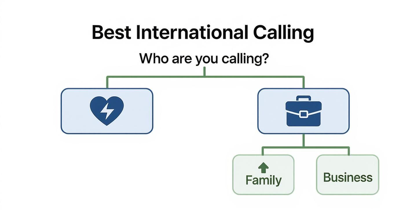 Infographic about best way to make international calls