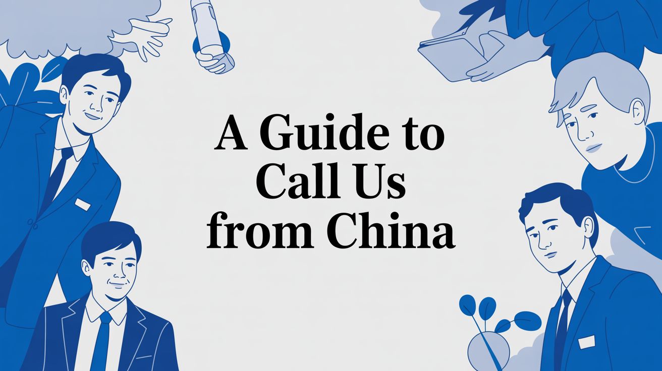 中国から当社に電話するためのガイド