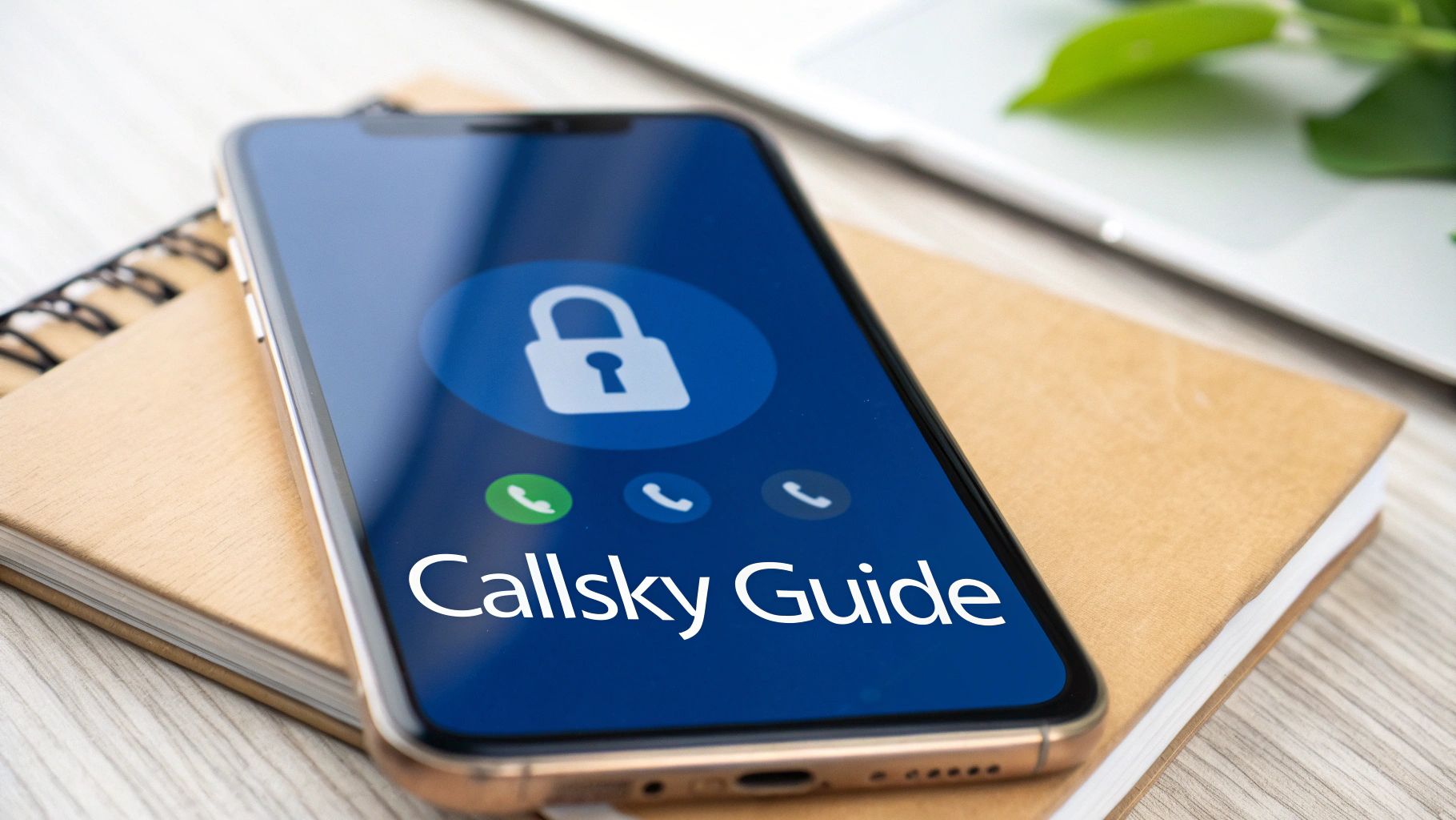 Une personne souriante passant un appel international abordable sur son smartphone.