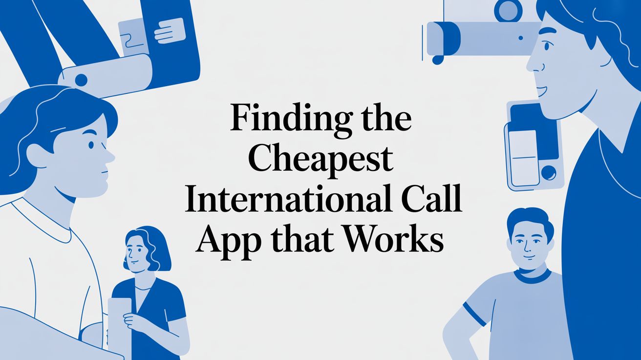 Die günstigste funktionierende internationale Anruf‑App finden