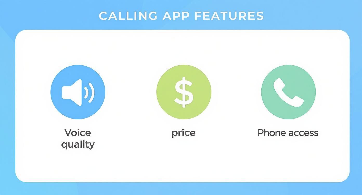 Infographic about low cost international calling app