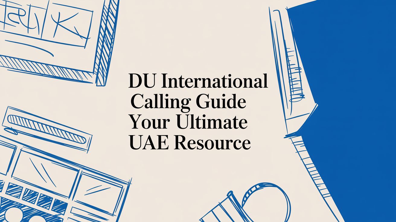 UAE向け du 国際通話ガイド：料金、パック、代替案