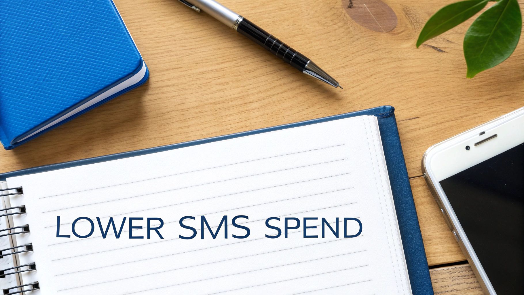 ノートパソコンで費用とSMSを管理している人