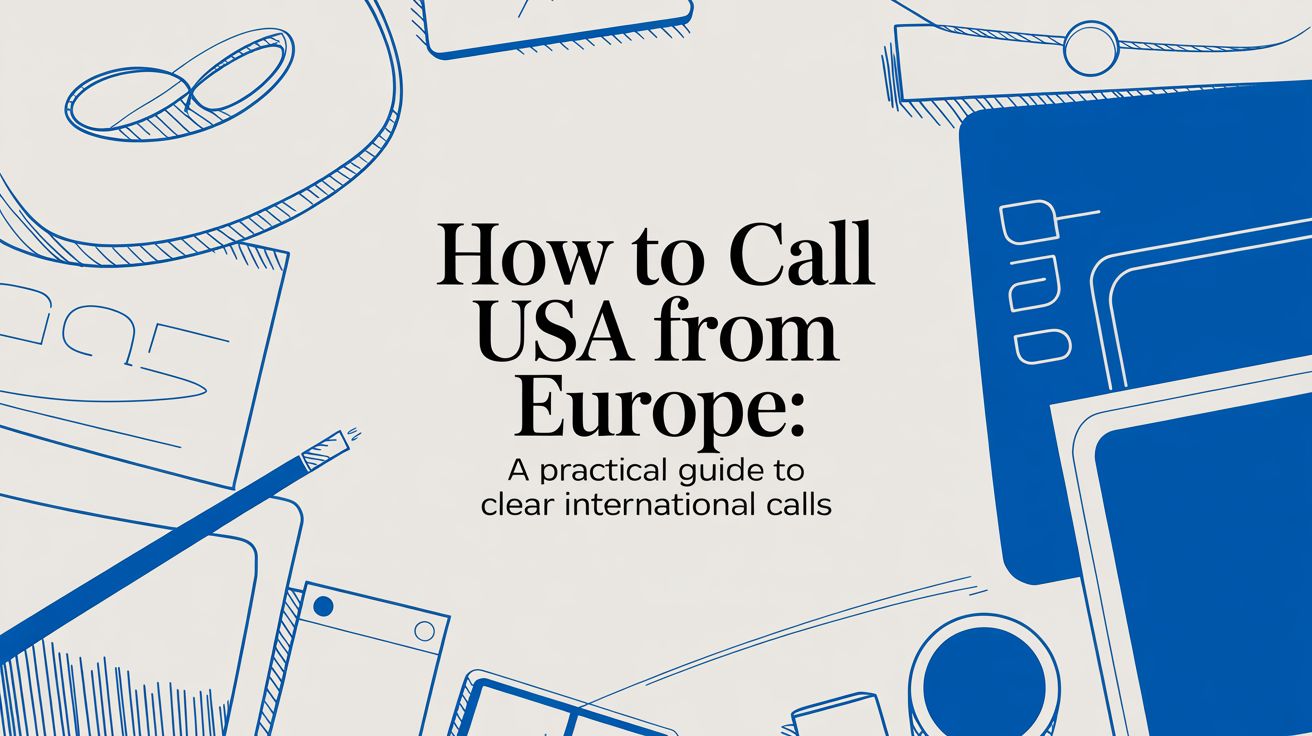 ヨーロッパから米国に電話する方法：クリアな国際通話の実用ガイド