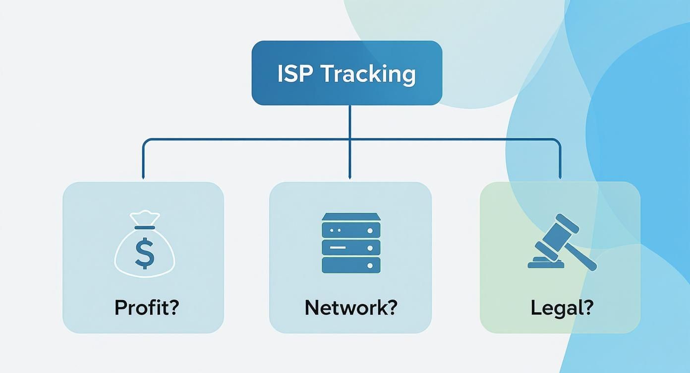 Infographie sur la question : votre fournisseur d'accès peut-il voir votre historique