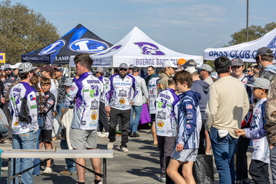 Boerne Bass Club team at Faith Angler Network event, Boerne Texas youth bass fishing