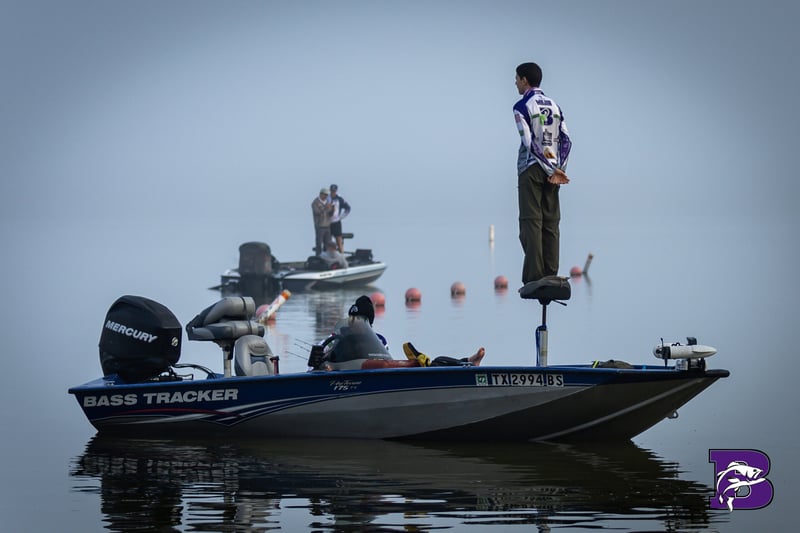 Boerne Bass Club student anglers lined up at a 2026 season tournament