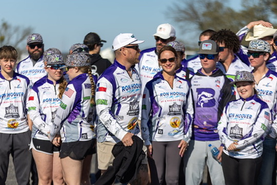 Boerne Bass Club team member at FAN tournament, Boerne Texas youth bass fishing