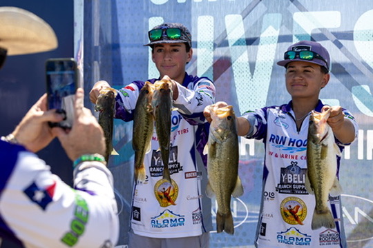 Boerne Bass Club student anglers at a 2026 season tournament