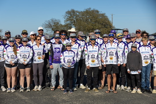 Boerne Bass Club student anglers at a 2026 season tournament