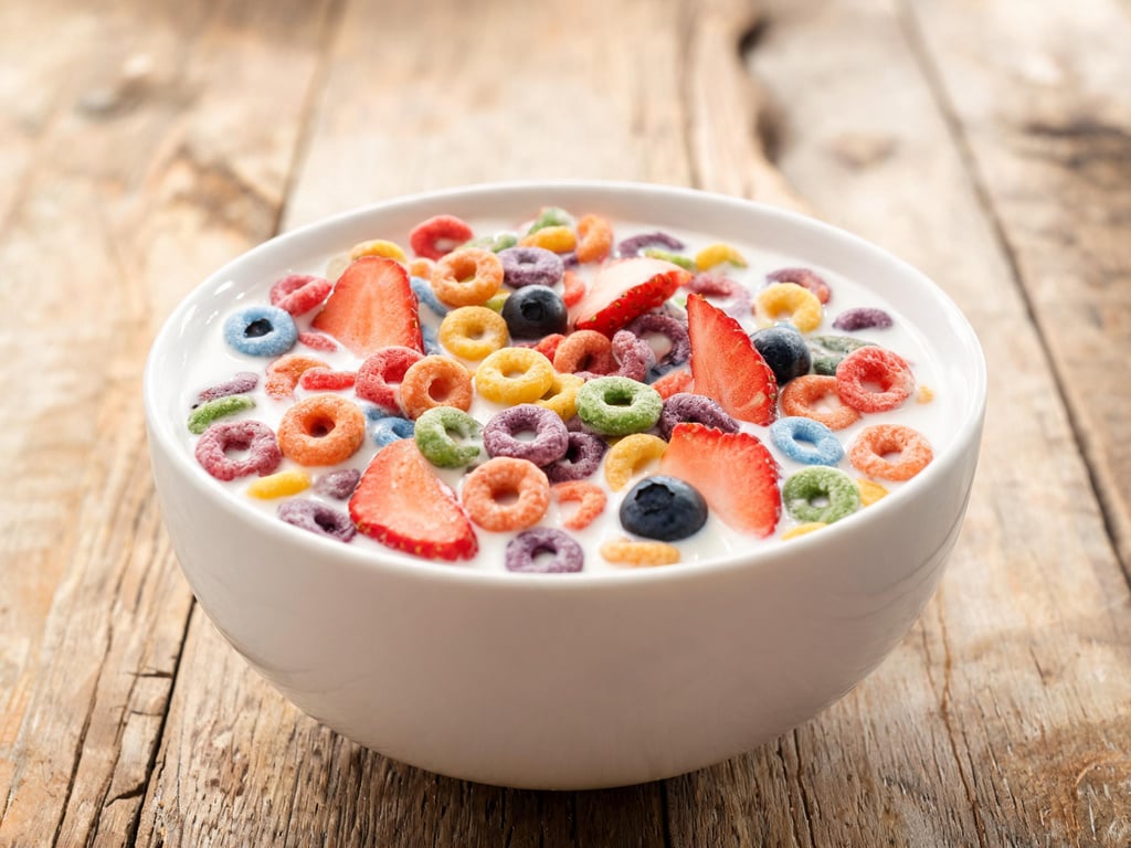 Fruit Loops Cereal Bowl