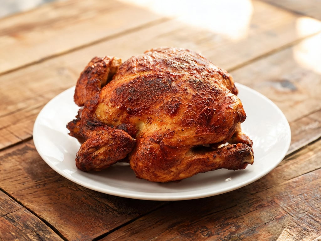 Air Fryer Whole Rotisserie-Style Chicken