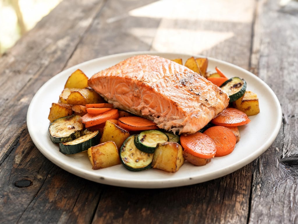 Salmon & Vegetable Sheet Pan