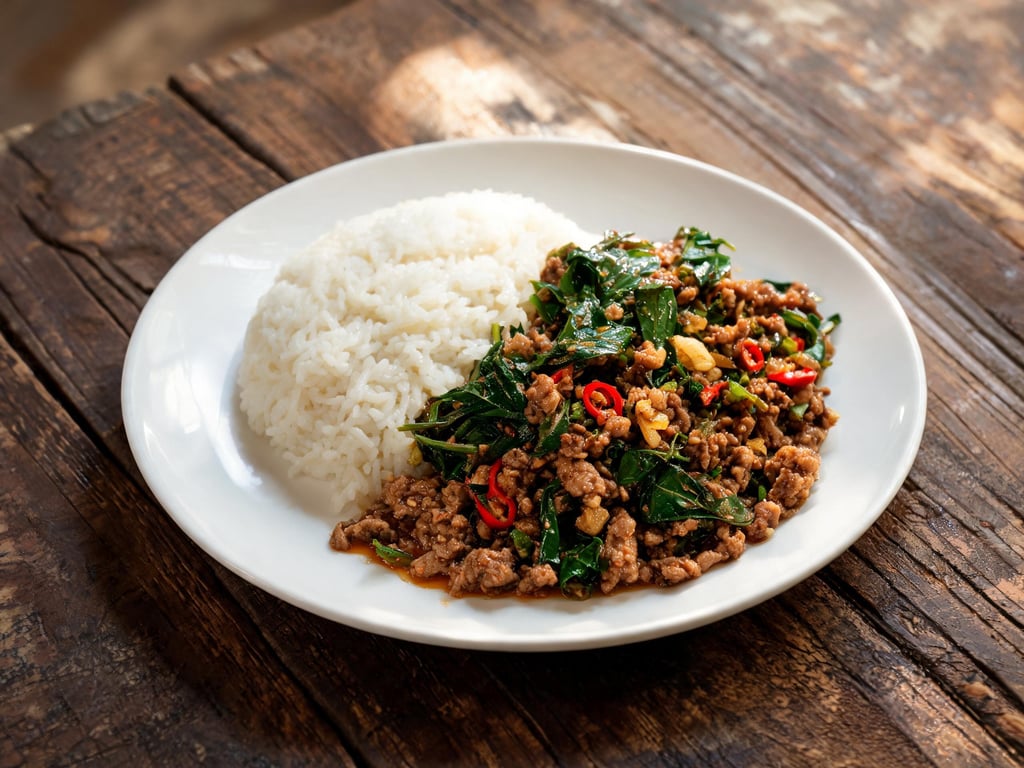 Pad Krapow Moo (Thai Basil Pork Stir-Fry)