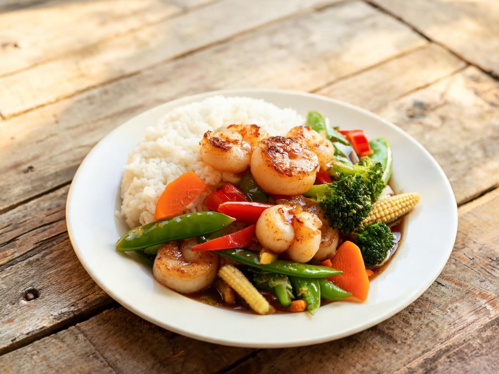 Scallop and Vegetable Stir-Fry