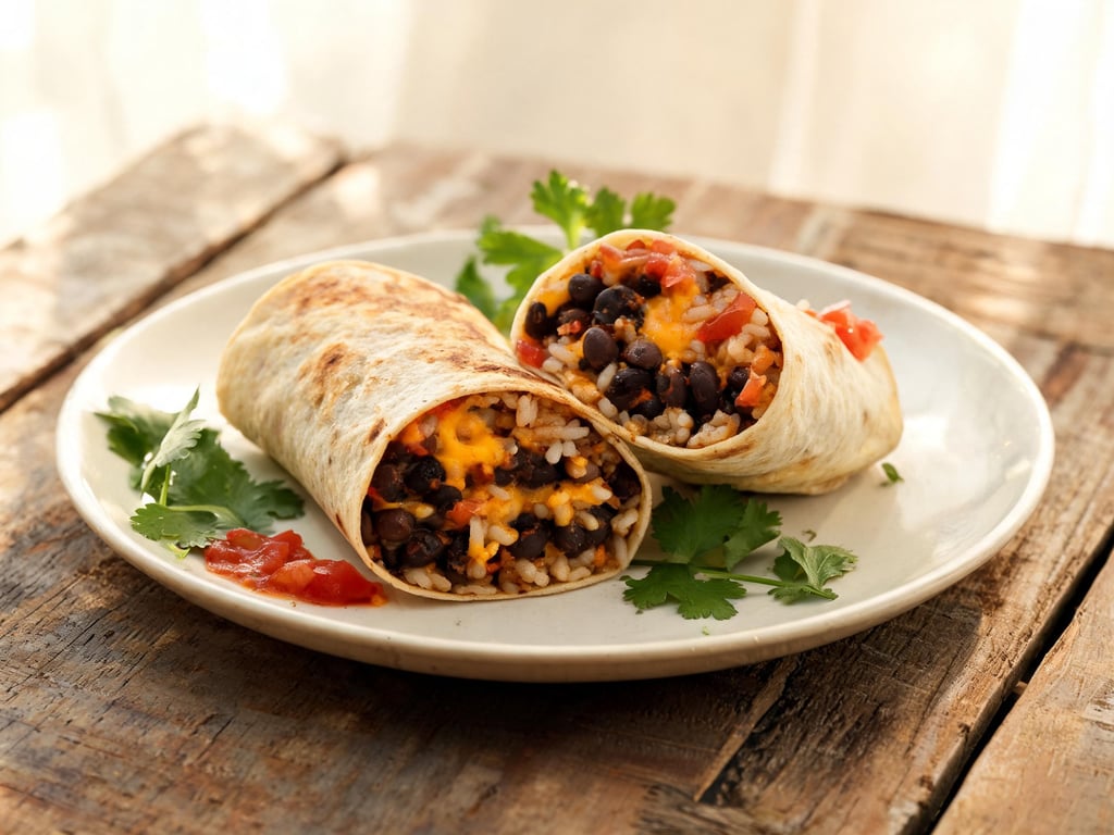 Black Bean & Cheddar Burritos