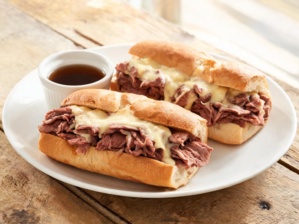 Slow Cooker French Dip Sandwiches