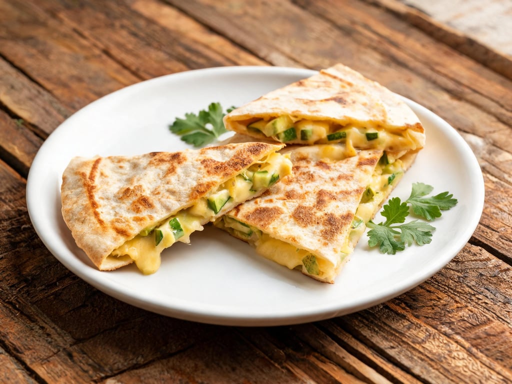 Cheesy Zucchini Quesadillas