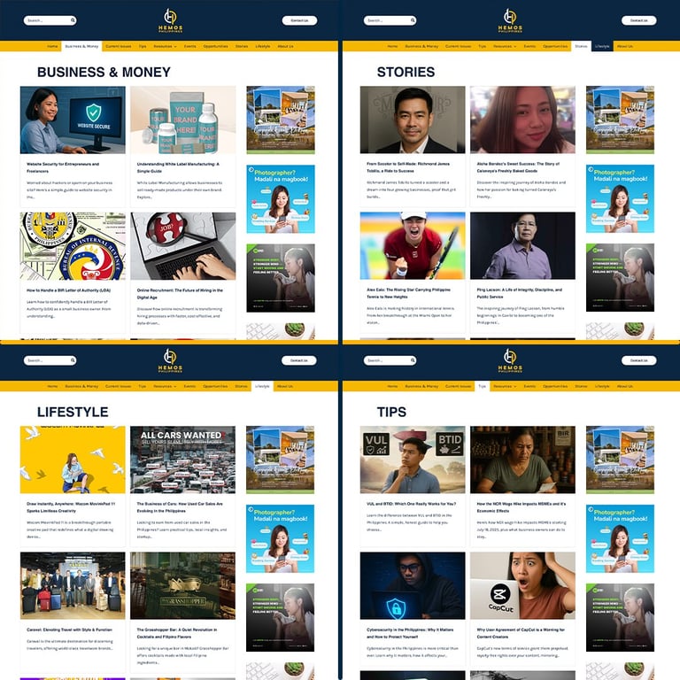 View of Hemos Ph categories