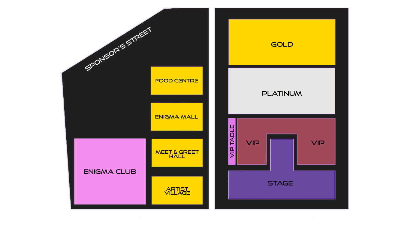 Enigma Music City's Venue Map