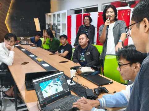 Play Test salah satu gim yang dipresentasikan