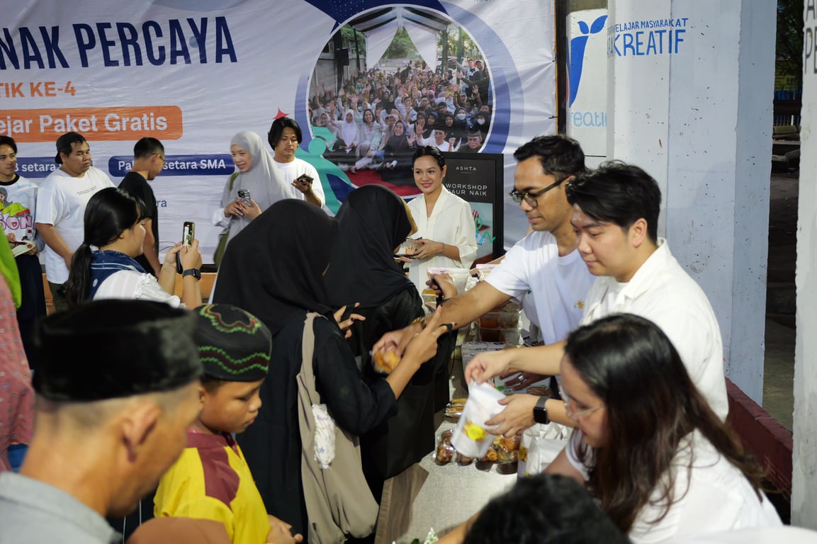 Momen Buka Puasa bersama peserta didik Sekolah Anak Percaya, Rawa Bebek, Jakarta Utara