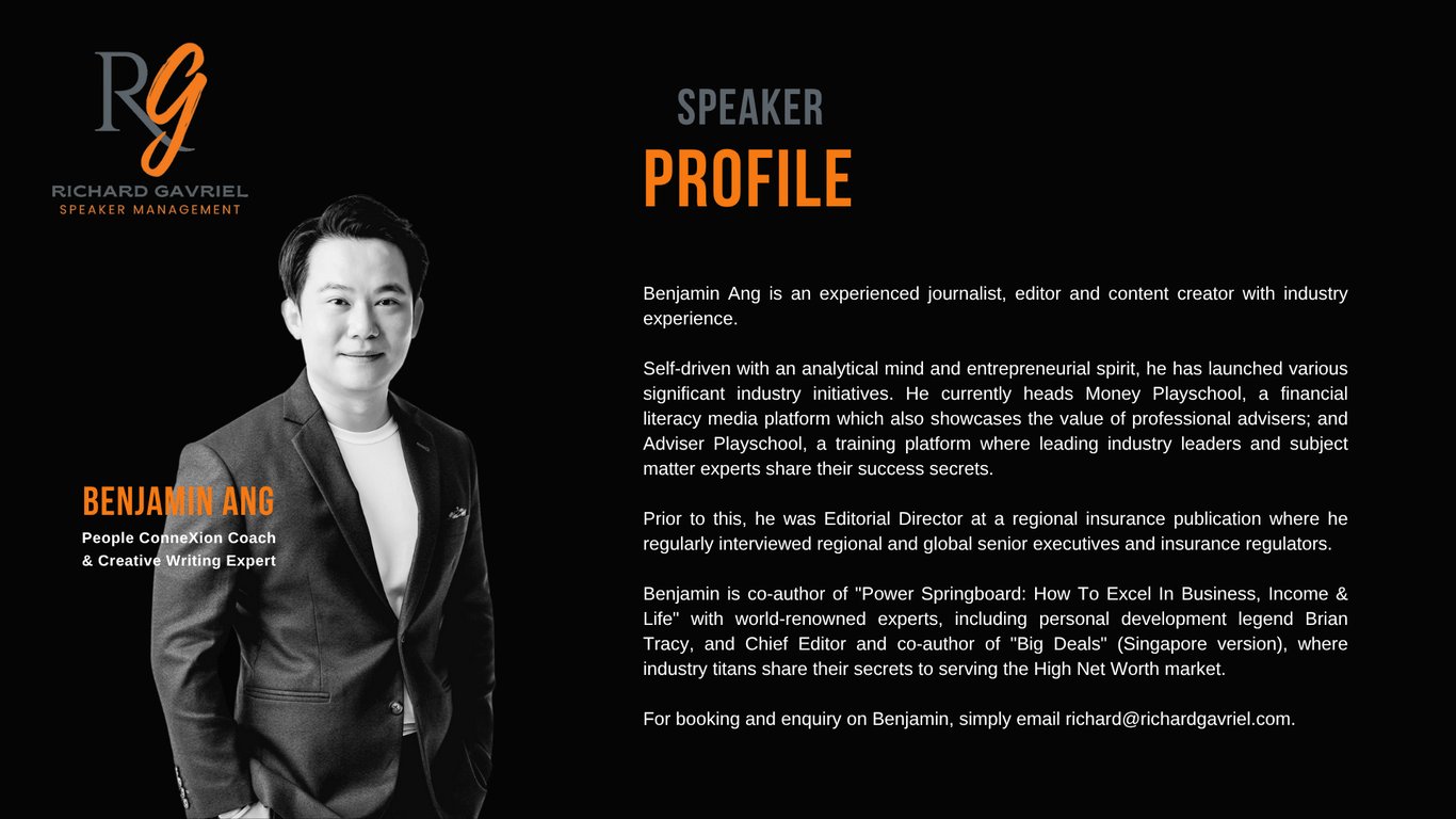 Speaker Profile: Benjamin Ang