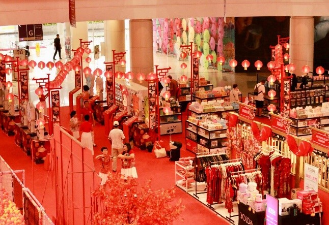 Dekorasi Imlek di The Atrium (Ground Floor) Mall@Alam 