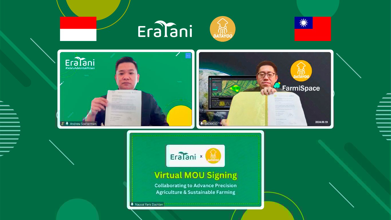 Kiri - kanan; Andrew Soeherman (CEO Eratani), Shaw Wu (CEO DATAYOO)