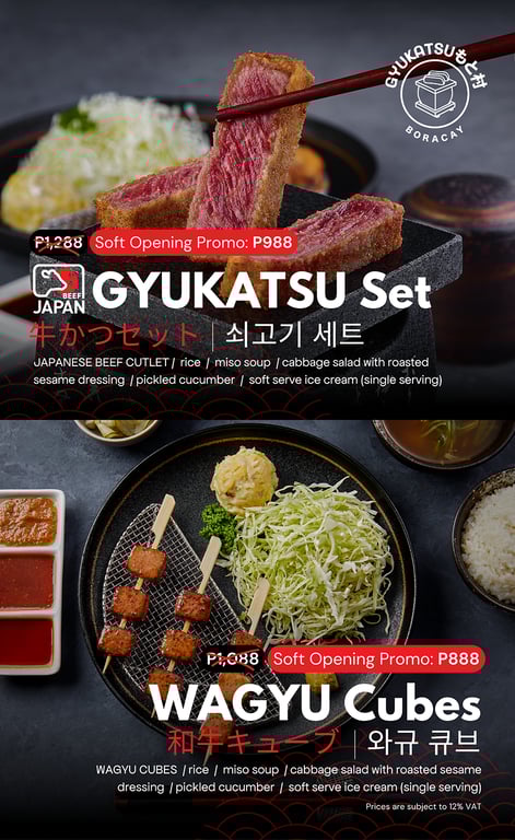 Gyukatsu もと村 Boracay | Preselling Promotion<br>