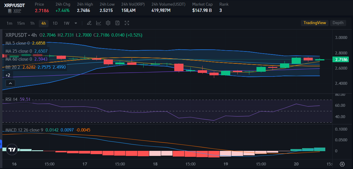 XRP price on Bitrue Market