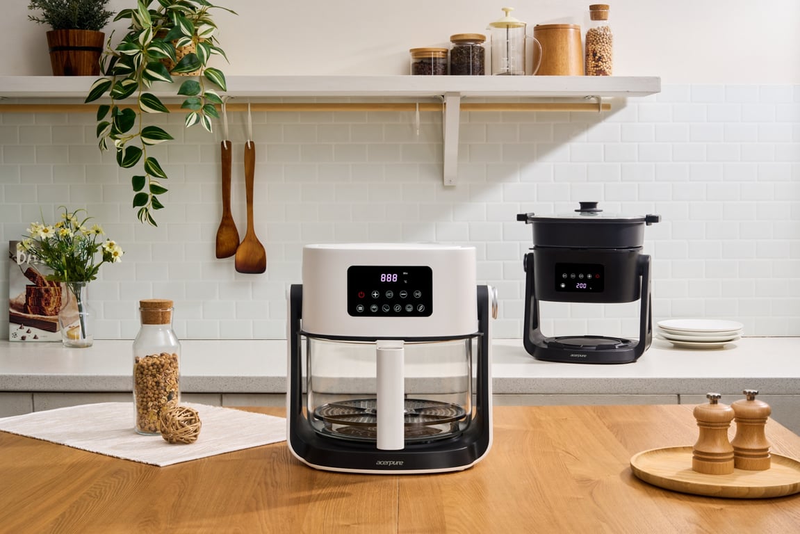 Acerpure Chef KF1 2-in-1 air fryer multifungsi untuk air fry, grill dan hot pot. <br>