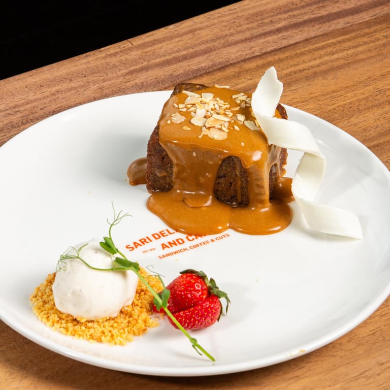 Sticky Toffee Pudding, Sari Delicatessen and Cafe