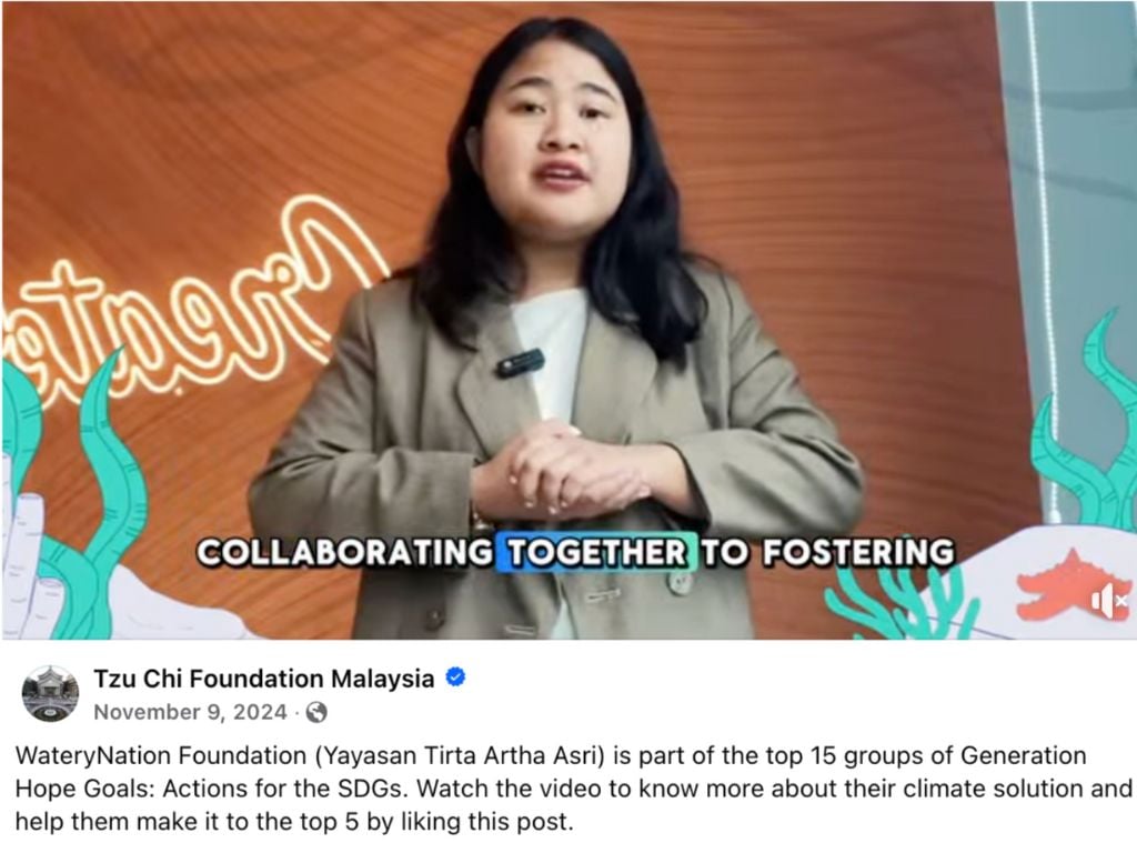Yayasan Tirta Artha Asri WateryNation terpilih menjadi Top 15 Generation Hope Goals (Sumber: Dok. Pribadi/Arfiana Maulina)