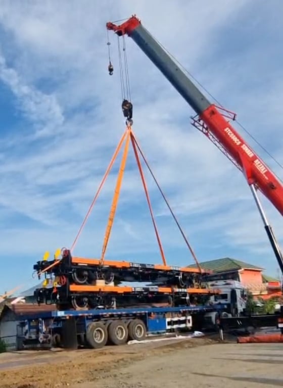 Foto: Kedatangan gerbong datar di wilayah Divre III Palembang.