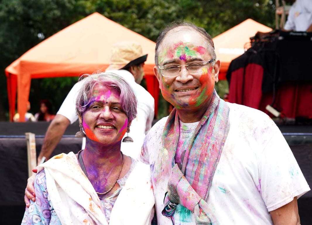 Duta Besar India untuk Indonesia, Sandeep Chakravorty, hadir dalam perayaan Holi (Jakarta, 15 Maret 2025)