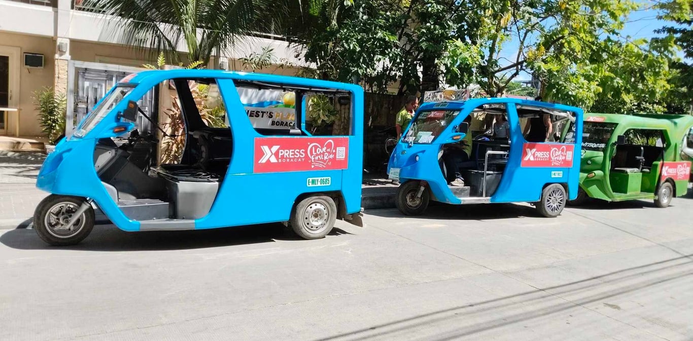 Xpress Boracay E-Trikes during the annual Love Boracay Festival