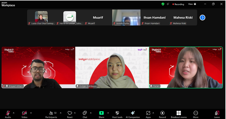 Pemaparan materi dari Fielien Kosasih, CEO dan Co-founder Zemangat