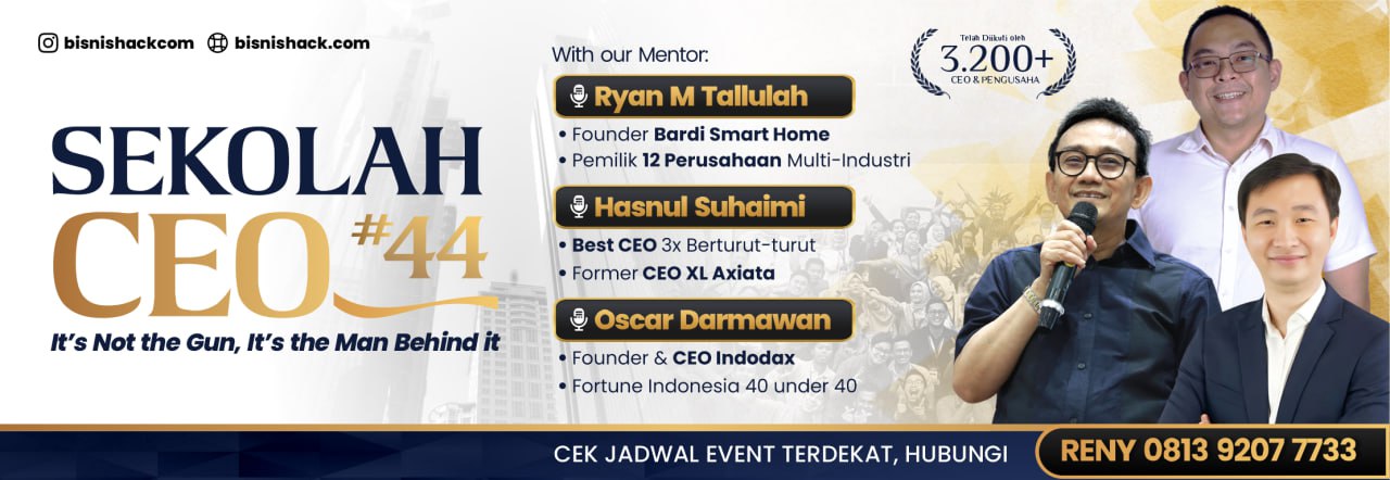Sekolah CEO x Hasnul Suhaimi, Ryan M. Talullah  (BARDI Smart home), Oscar Darmawan (Indodax)