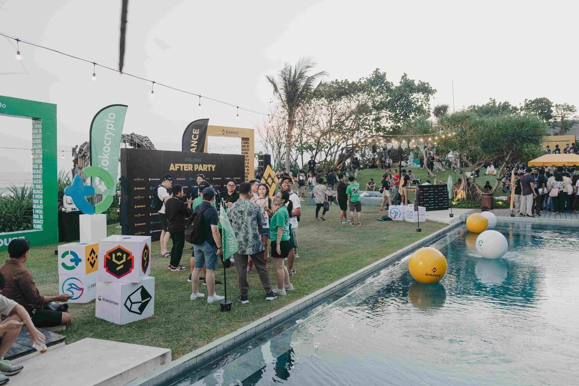 The Tokocrypto x Binance Beach House at Coinfest Asia 2025 drew a crowd of more than 2,500 attendees. Source: Tokocrypto.