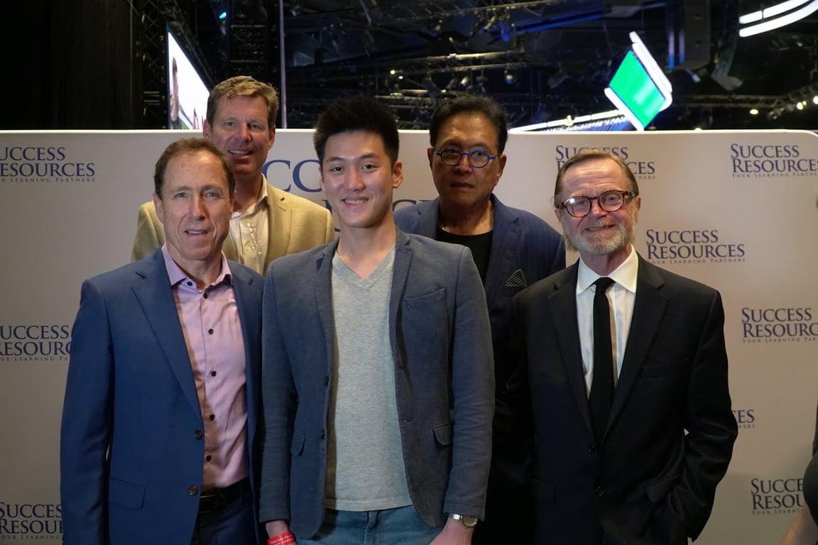 Alaric with Robert Kiyosaki, Blair Singer, John Macgregor and JW Wilson