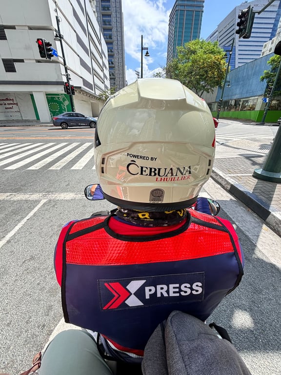 A passenger riding Xpress 