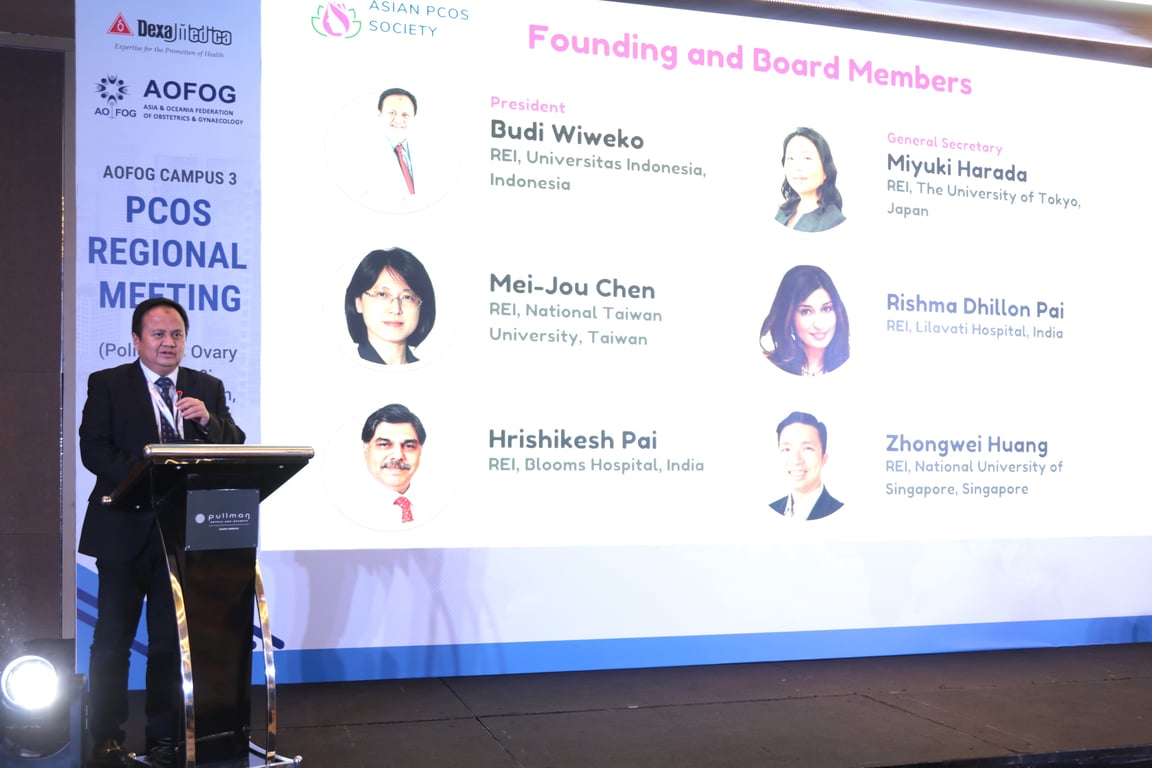 Pendiri dan <em>board</em> <em>members </em>dari Asian PCOS Society. Terdiri dari 6 ahli dari berbagai negara dan saat ini sudah memiliki puluhan anggota di berbagai negara di Asia.