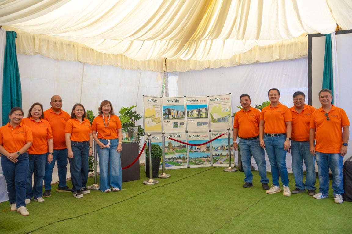 From left to right: Ma. Ella S. Sarsoza, Senior Vice President for Human Resources; Florlita G. Tabuzo, Senior Vice President for JV Sales and Commercial; Louis T. Alvarez, Director; Atty. Marianne Reyna Lina-Cruz, President and CEO; Ma. Luisa Z. Alvarez, Marketing Consultant; Romarico T. Alvarez, Chairman of the Board; Lawrenz Joseph Z. Alvarez, Operations Director; Jonathan Jerusalem, Senior Vice President for Sales, Marketing, Customer Care, and Corporate Communications; and Atty. Mark Bayquen, Senior Vice President for JV Operations and Legal Services.