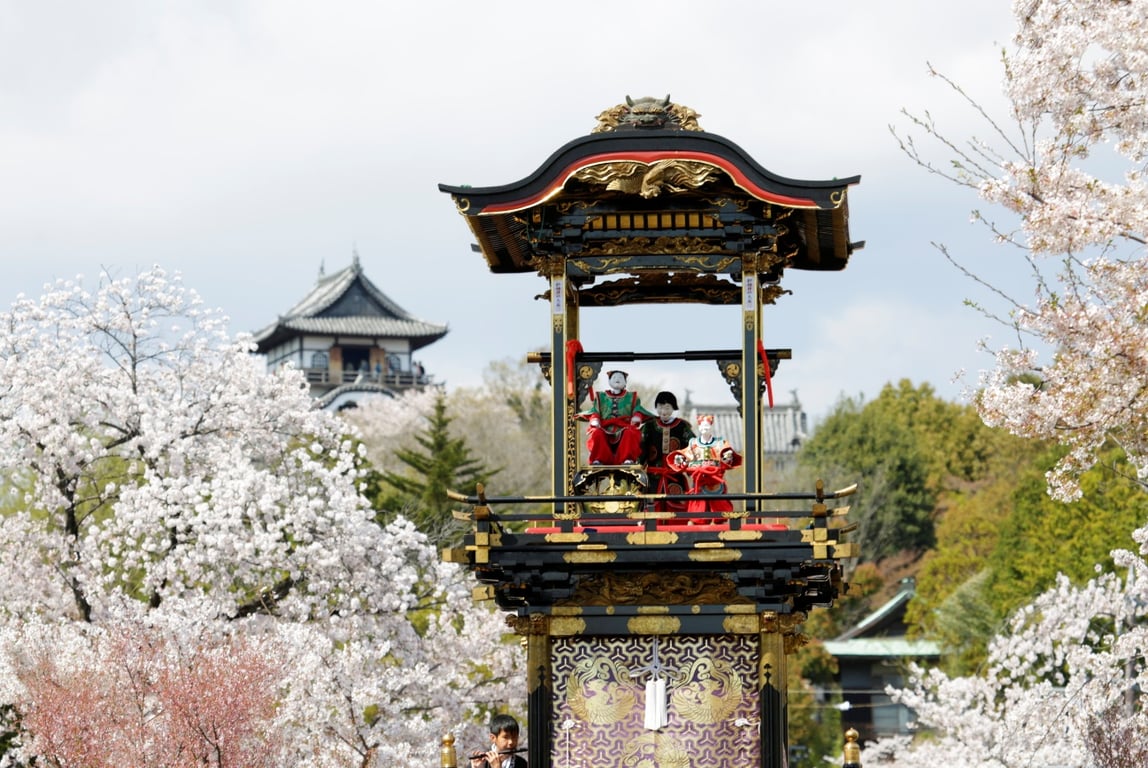 Parade kereta hias mewah “Yama” di Festival Inuyama (Dok. Prefektur Aichi)